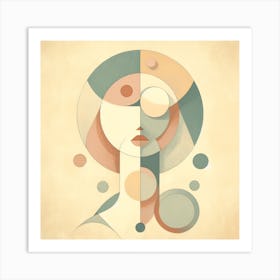 Abstract Girl Painting 3 Art Print