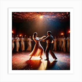 Ballroom Dancers 3 Art Print