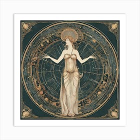 Astrological Nouveau Chart Series - 10 Art Print