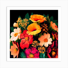 Bouquet Of Flowers Art Print