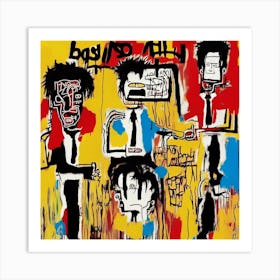 Pulp Fiction Film Basquiat Style Art Print