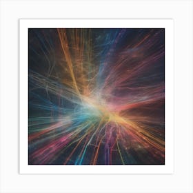 Abstract Light Rays 3 Art Print