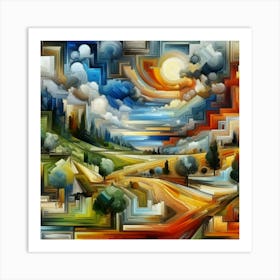 An Abstract Landscape Art Print