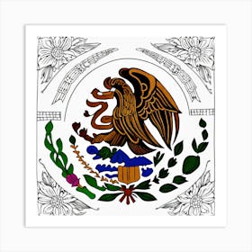 Mexico Flag 5 Art Print