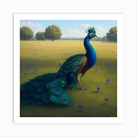 Peacock Art Print