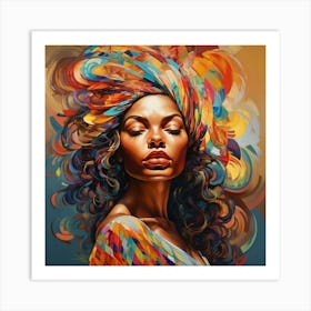 African American Woman 8 Art Print