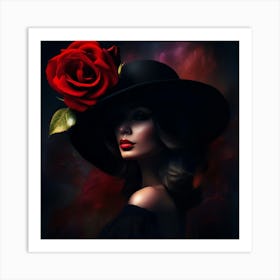 Graceful woman Art Print