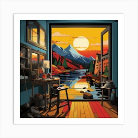 Studio Window Art Print