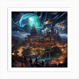 Fantasy City 1 Art Print