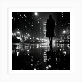 Night In New York City Art Print