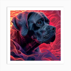 Fire Dog Art Print