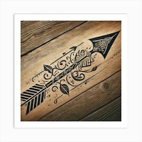 Tattoo Arrow 3 Art Print