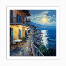 Seascape Sonata in Strokes Art Print