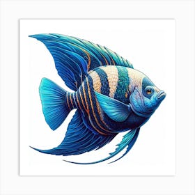 Fish of Angelfish 3 Art Print