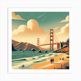 Golden Gate Bridge Art Print