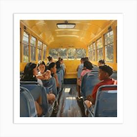 School Bus (2) Art Print