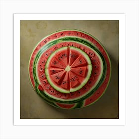 Default Three Quarter Watermelon Art 2 Art Print