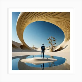Desert Landscape 3 Art Print