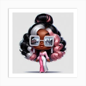 Afro Chick 1 Art Print