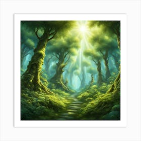 Fantasy Forest 25 Art Print