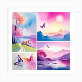 Watercolor Painting 7 Art Print