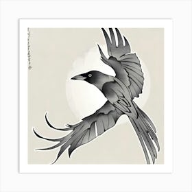 Crow Tattoo Art Print