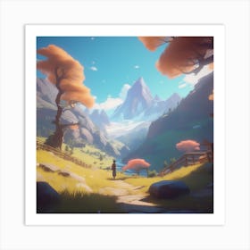 Mountain Landscape 55 Art Print