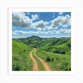 Stockcake Verdant Rolling Hills 1719801291 Art Print