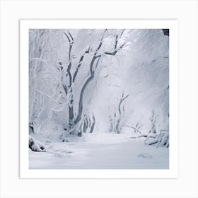 Snowy Forest 1 Art Print