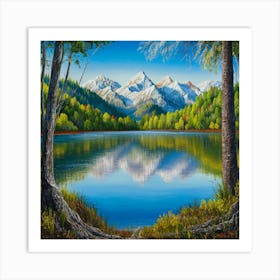 Saskatchewan Lake Art Print