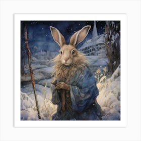 Magical Creature, Winter Art Print Art Print