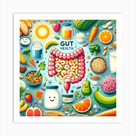 Gut Health Concept Art Print