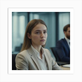Leading My Team To Greatness Shot Of A Young Businesswoman In A Meeting With Her Colleagues 1 Art Print