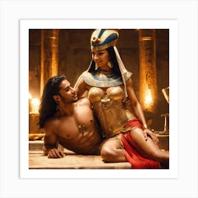 Egyptian Couple Art Print