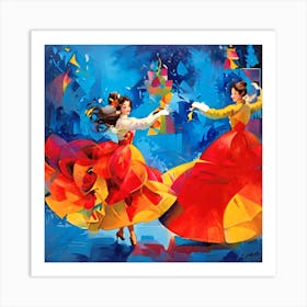 Korean Dancers Art Print