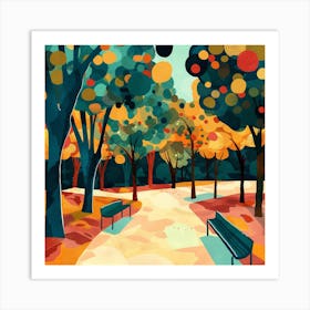 Autumn Park Art Print