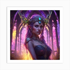 Elven Girl Art Print