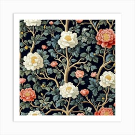 Peony Tree Art Art Print