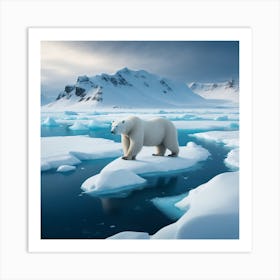 Dreamshaper V7 An Arctic Wilderness Where Polar Bears Roam Acr 1 Art Print