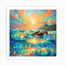 The Radiant Ocean Art Print