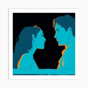 Portrait Of A Couple Art Print