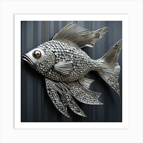 metal fish wall art Art Print