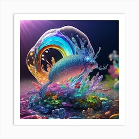 Fish In A Bubble Art Print