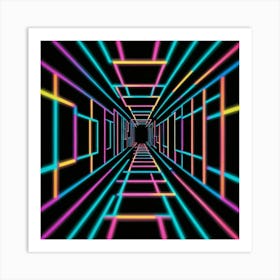 Neon Tunnel - Neon Stock Videos & Royalty-Free Footage Póster