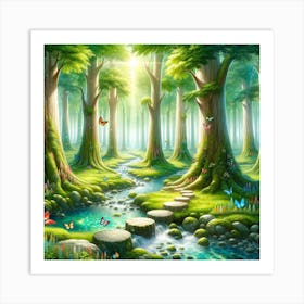 Fairy Forest Dreamscape 2 Art Print