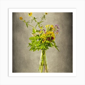 Wildflowers In A Vase Art Print