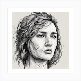 Portrait Of A Woman 11 Art Print