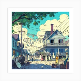 Street Scene Art Print