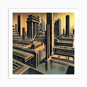 Metaphysical Steel City Art Print