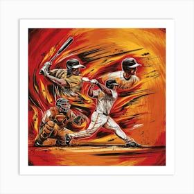 A Vibrant And Dynamic Illustration Of A Baseball G Prp8mkjis8cjdwlep2kqfa Cljjxl17t 60r9uqckxc8q Art Print